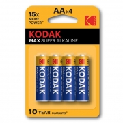  AA Kodak MAX LR6-4BL, Alkaline, 4,  
