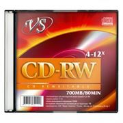  CD-RW VS 700Mb 4x-12x, Slim Case (VSCDRWSL501)