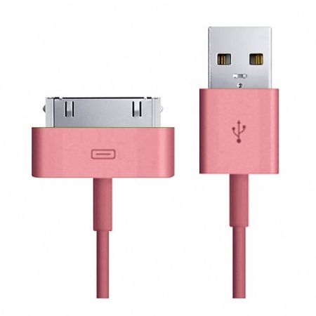  USB 2.0 Am=>Apple 30 pin, 1.2 , , Smartbuy (iK-412c pink)