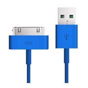  USB 2.0 Am=>Apple 30 pin, 1.2 , , Smartbuy (iK-412c blue)