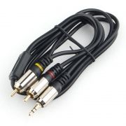   3.5 stereo plug -> 2 RCA plug, 2 , , , Cablexpert (CCAB-02-35M2RM-2MB)