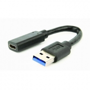  USB 3.0 A(m) - Type C(f), 0.1 , , Cablexpert (A-USB3-AMCF-01)