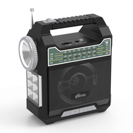  Ritmix RPR-444 Black, FM/AM/SW, MP3, 