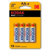  AA Kodak MAX FR64BL L91 Lithium, 4,  