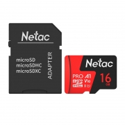   Micro SDHC 16Gb Netac P500 Extreme Pro U1 V10 100 /c   SD