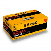  AA Kodak XTRALIFE LR6,  Alkaline, 60, 