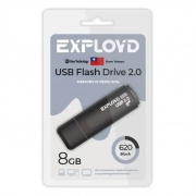 8Gb Exployd 620 Black USB 2.0 (EX-8GB-620-Black)