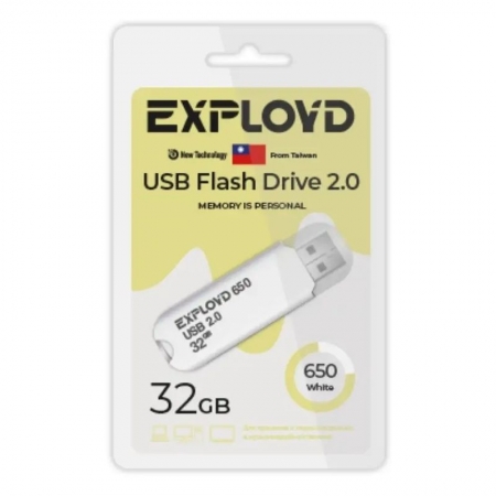 32Gb Exployd 650 White USB 2.0 (EX-32GB-650-White)