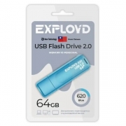 64Gb Exployd 620 Blue USB 2.0 (EX-64GB-620-Blue)