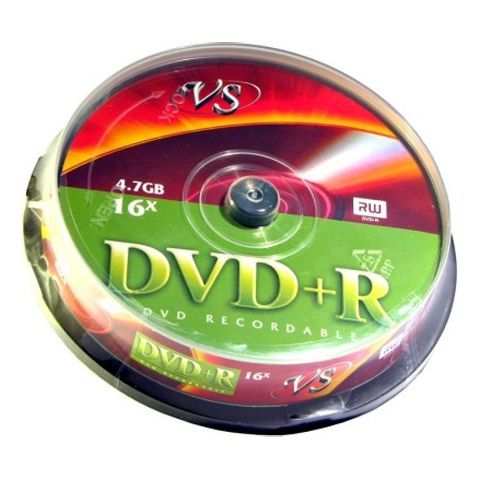  DVD+R VS 4,7 Gb 16x, Cake Box, 10 (VSDVDPRCB1001)
