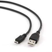 Кабель USB 2.0 Am=>micro B - 0.5 м, черный, 5bites (UC5002-005)