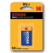 Батарейка 9V Kodak MAX 6LR61-1BL щелочная, блистер (K9V-1)