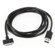 Кабель USB 2.0 Am=>Apple 30 pin, 1м, черный, Gembird (CC-USB-AP1MB)