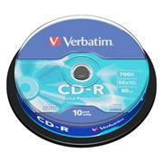  CD-R Verbatim 700Mb Extra Protection 52x, Cake Box, 10 (43437)