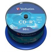  CD-R Verbatim 700Mb Extra Protection 52x, Cake Box, 50 (43351)