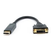 Адаптер DisplayPort/M - DVI/19F,  0.1 м, черный, Gembird (A-DPM-DVIF)
