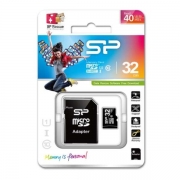 Карта памяти Micro SDHC 32Gb Silicon Power Class 10 + адаптер SD (SP032GBSTH010V10SP)