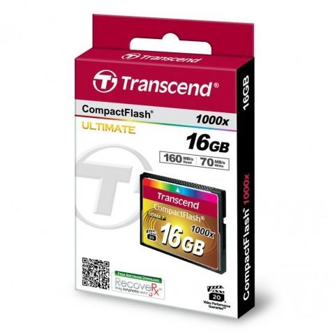   CompactFlash 16Gb Transcend 1000x (TS16GCF1000)