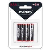 Батарейка AAA Smartbuy R03/4B, солевая, 4 шт, блистер (SBBZ-3A04B)