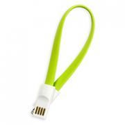 Кабель USB 2.0 Am=>Apple 8 pin Lightning, магнит, 0.2м, зеленый, Smartbuy (iK-502m green)