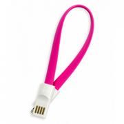 Кабель USB 2.0 Am=>Apple 8 pin Lightning, магнит, 0.2м, розовый, Smartbuy (iK-502m pink)