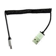 Кабель USB 2.0 Am=>micro B - 0.9 м, витой, черный, Dialog (HC-A5210)