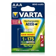 Аккумулятор AAA VARTA Ready2Use 800мА/ч Ni-Mh, 2шт, блистер (56703101412)