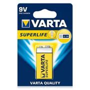 Батарейка 9V VARTA 6F22/1BL Superlife, солевая, в блистере (2022)