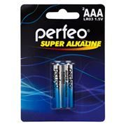 Батарейка AAA Perfeo LR03/2BL Super Alkaline, 2шт, блистер