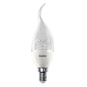 Светодиодная (LED) лампа Camelion CW35 5.5W/4500/E14/свеча на ветру, прозрачная колба