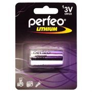 Батарейка CR 123 Perfeo Lithium, 1 шт, блистер