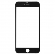 Защитное стекло для экрана iPhone 6+/6S+ Black, Full Screen, Perfeo (PF_4410)
