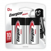 Батарейка D Energizer MAX LR20-2BL, 2шт, блистер