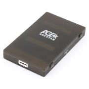 Внешний контейнер для 2.5 HDD S-ATA AgeStar 3UBCP1-6G, пластик, черный, USB 3.0