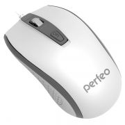 Мышь Perfeo Profil, бело-серая, USB (PF-383-OP-W/GR) (PF_4931)