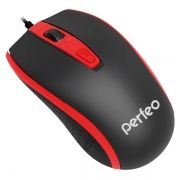 Мышь Perfeo Profil, чёрно-красная, USB (PF-383-OP-B/RD) (PF_4928)