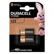 Батарейка CR 123 Duracell Lithium, 2 шт, блистер