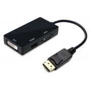Адаптер DisplayPort/M - HDMI/ DVI/ VGA, 0.2 м, черный, пакет, Orient C309