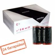 Батарейка C Smartbuy R14/2S, солевая, 24шт, коробка (SBBZ-C02S)