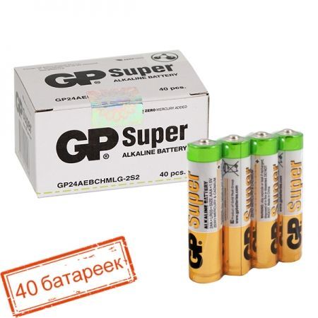  AAA GP Super Alkaline LR03/2SH, 40 ,  (24A-OS2)