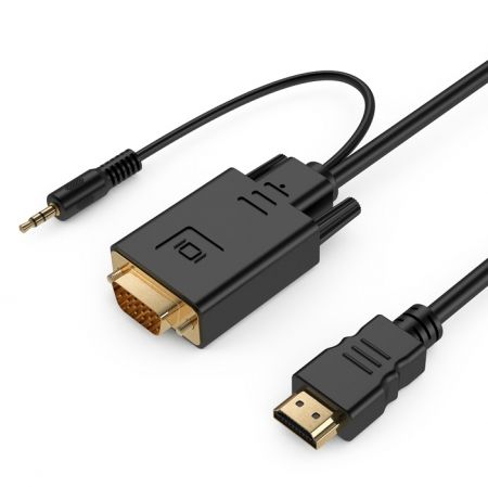  HDMI - VGA, 19M/15M + 3.5 audio, 3 , . , , Cablexpert (A-HDMI-VGA-03-10)