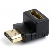 Адаптер HDMI/M - HDMI/F, угловой 90 гр., позол. разъемы, Cablexpert (A-HDMI90-FML)