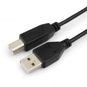Кабель USB 2.0 Am=>Bm - 1.0 м, черный, Гарнизон (GCC-USB2-AMBM-1M)