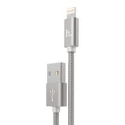 Кабель USB 2.0 Am=>Apple 8 pin Lightning, 1 м, ткан. оплетка, серый, Hoco X2 Rapid Charging