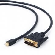 Кабель mini DisplayPort/M - DVI/M, 1.8 м, черный, Cablexpert (CC-mDPM-DVIM-6)