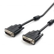 Кабель DVI-D Dual link (24+1) 1.8 м, экран, 2 фильтра, черный, Cablexpert (CC-DVI2L-BK-6)