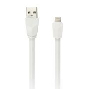 Кабель USB 2.0 Am=>Apple 8 pin Lightning, 1.2 м, плоский, белый, Smartbuy (iK-512r white)