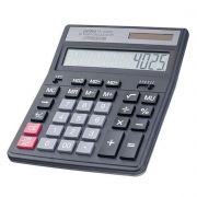 Калькулятор настольный Perfeo PF_A4025, 12-разрядный, бухгалтерский, черный