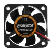 Вентилятор 40 x 40 x 10, 2 pin, 12V, втулка, кабель 30 см, Exegate (EX04010S2P)