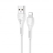 Кабель USB 2.0 Am=>Apple 8 pin Lightning, 1 м, белый, Hoco X37 Cool Power